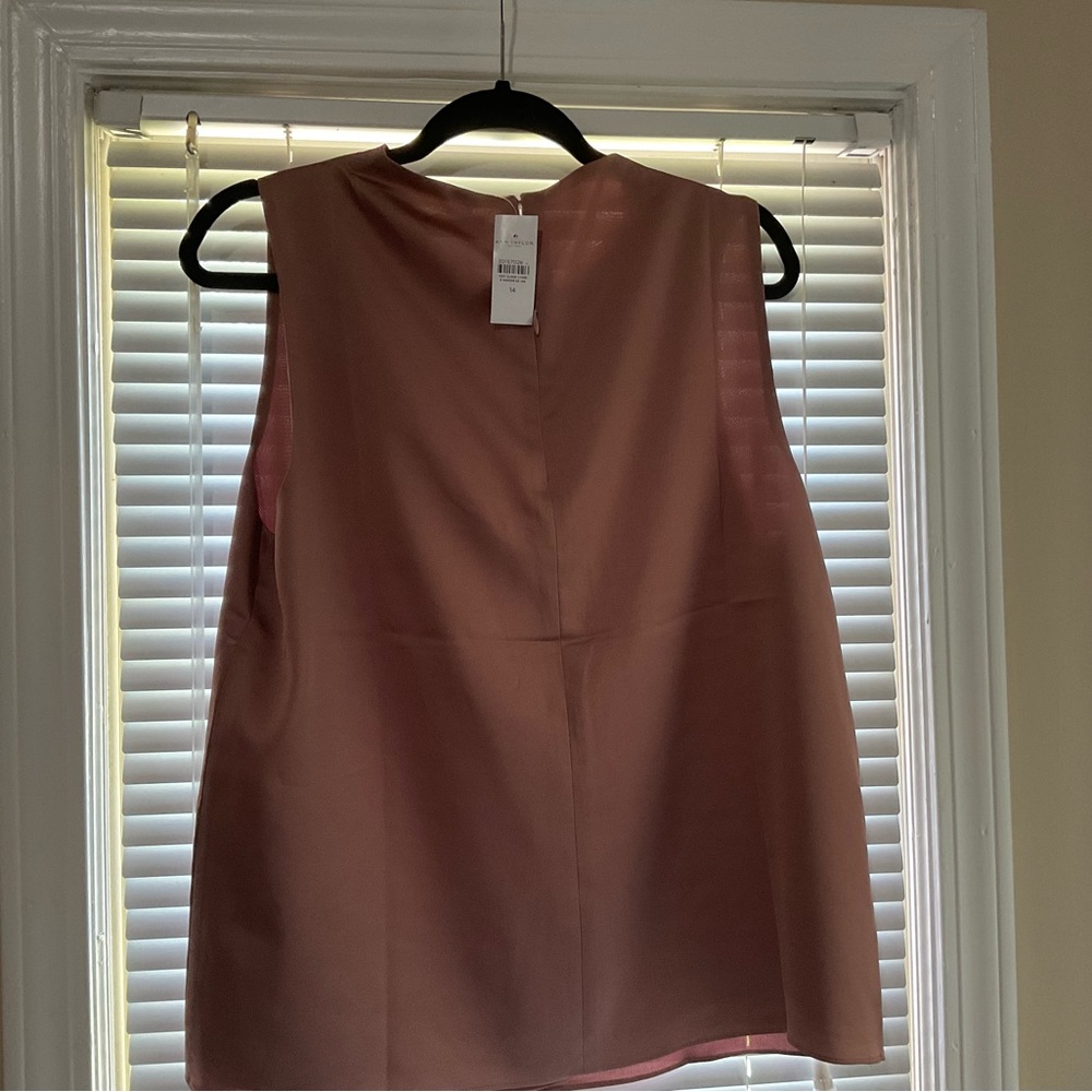 Ann Taylor Factory;sleeveless blouse;size 14